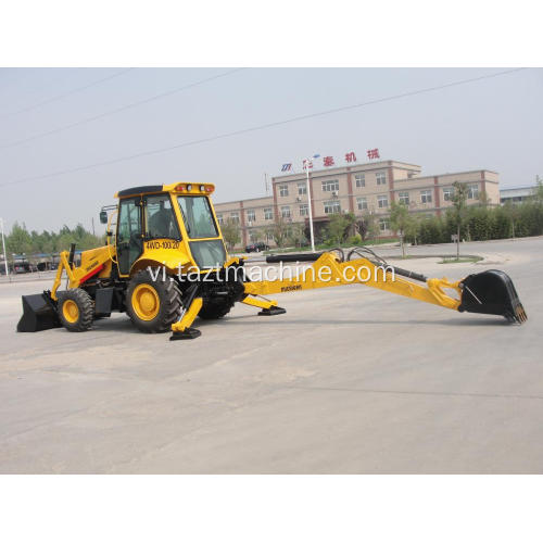 Bộ tải backhoe với thùng tải 1m3